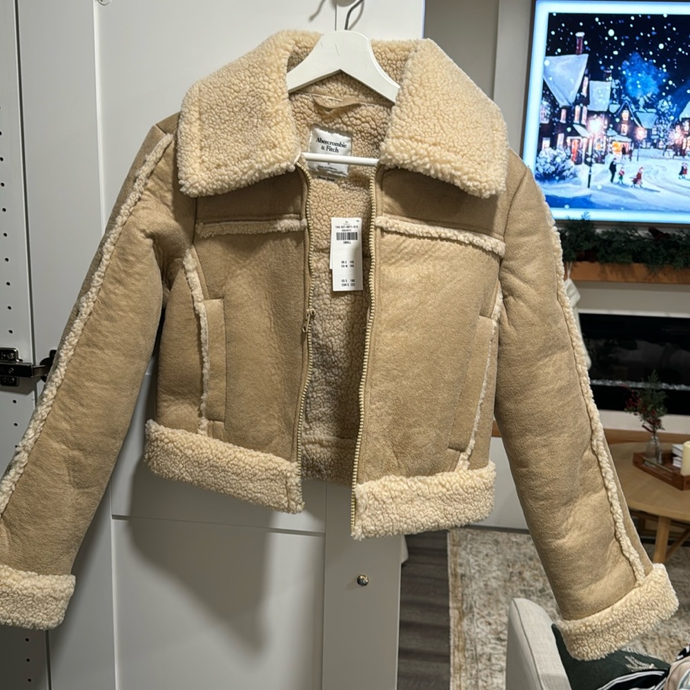 Abercrombie & Fitch Vegan Suede Jacket